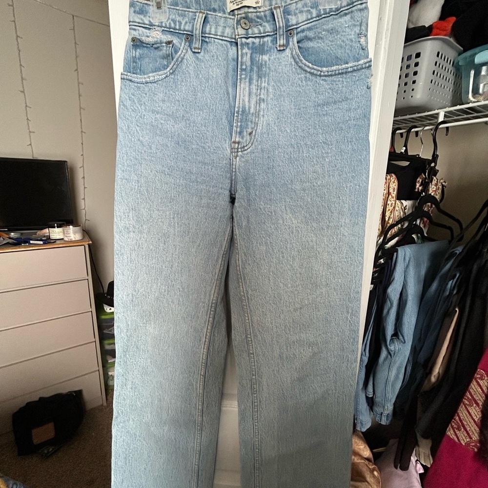 Abercrombie and Fitch Light Blue Denim Jeans Long length